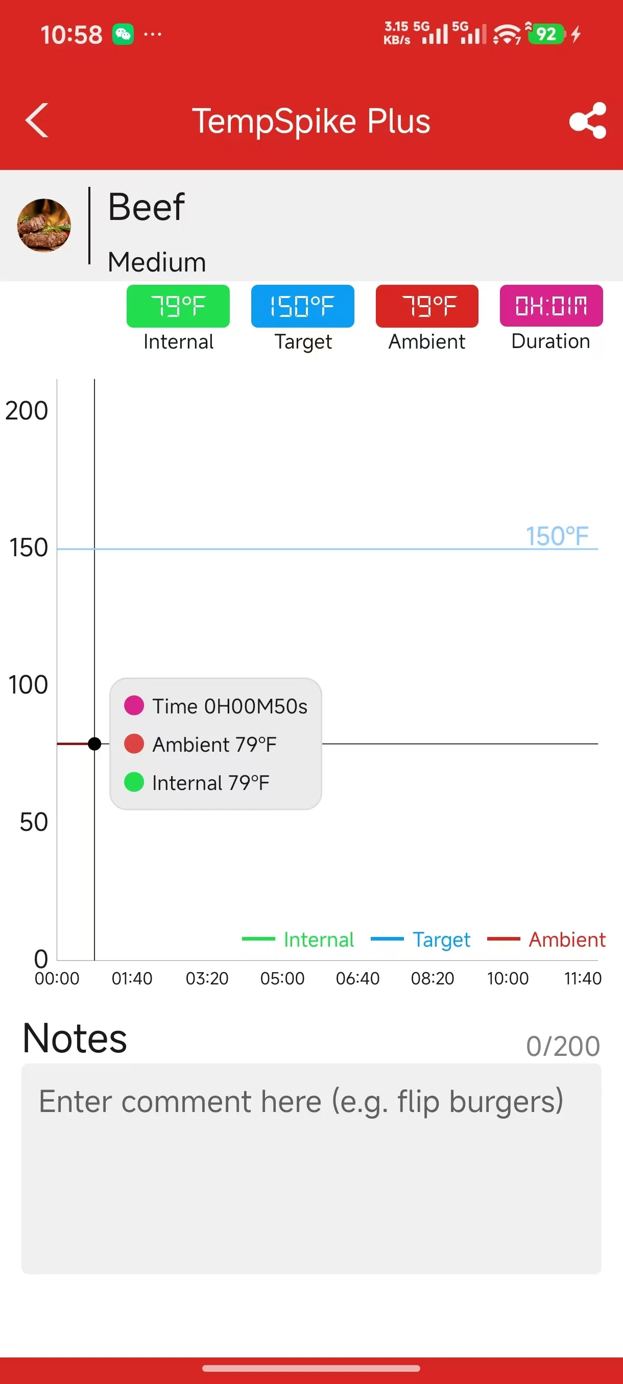 TempSpike screenshot